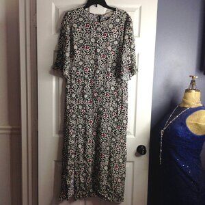 NWT Loft "16" Floral Shirt Dress/Trapeze Dress; Fashionable, Versatile, Classic